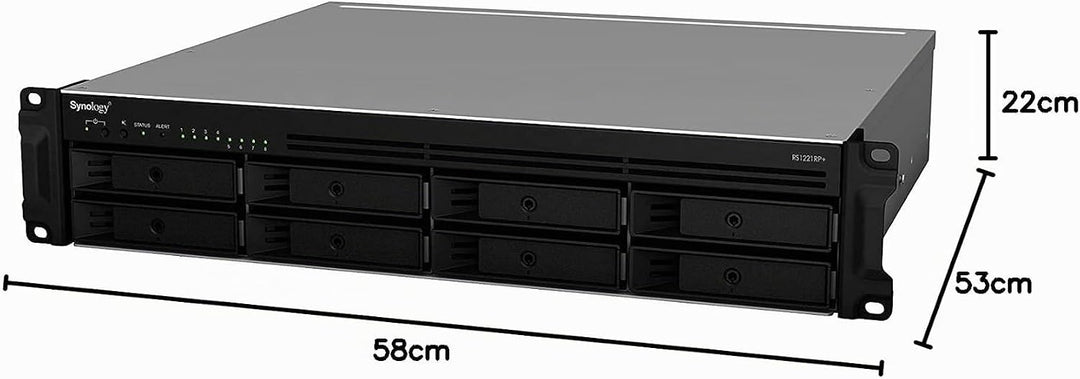 Synology RackStation RS1221RP+ NAS/Storage Server Rack (2U) Ethernet LAN Black V1500B