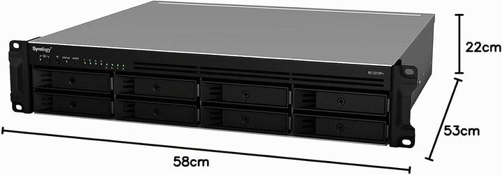 Synology RackStation RS1221RP+ NAS/Storage Server Rack (2U) Ethernet LAN Black V1500B