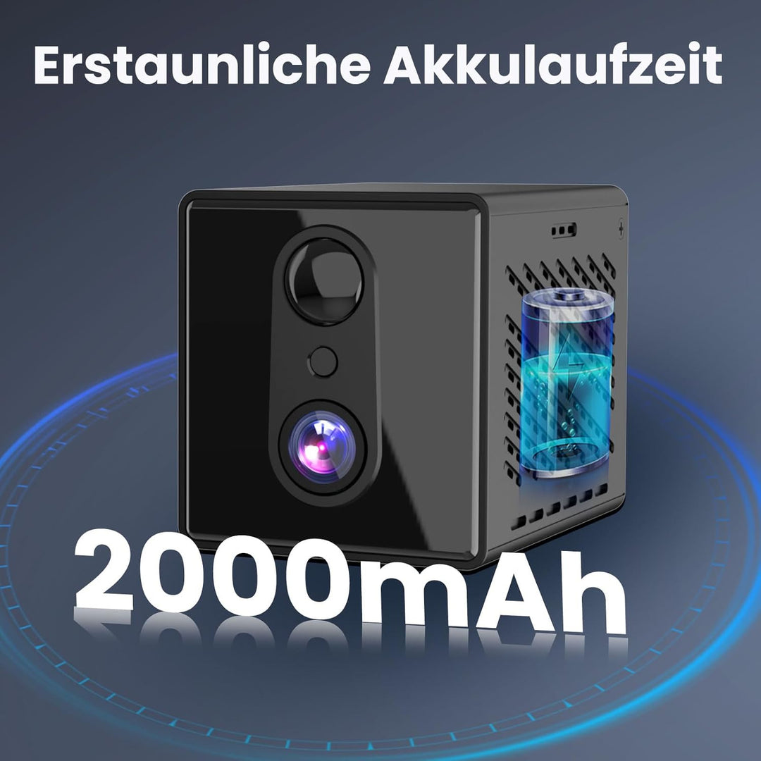 Mini Kamera,5G WiFi Überwachungskamera Innen,Kamera Überwachung Innen,Kostenloser Cloud-Speicher, La