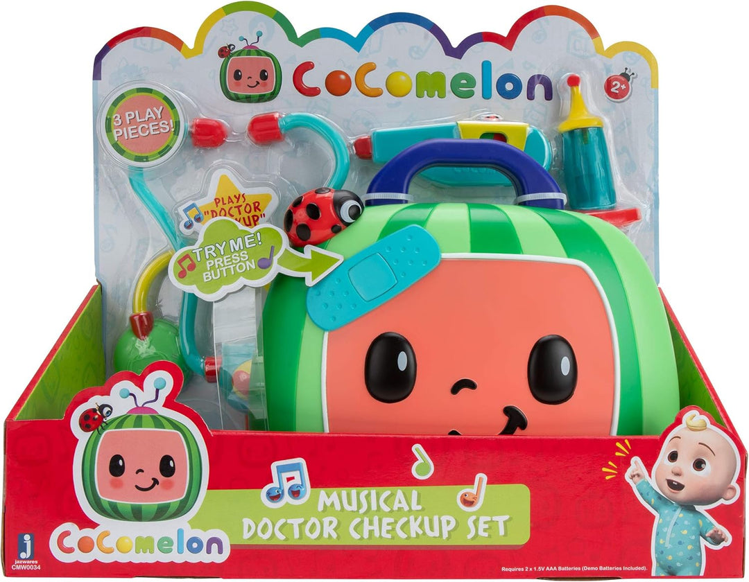 CoComelon CMW0034 Mitsing Doktorkoffer mit Sound und Zubehör für Kinder ab 2 Jahren (Englische Sprac