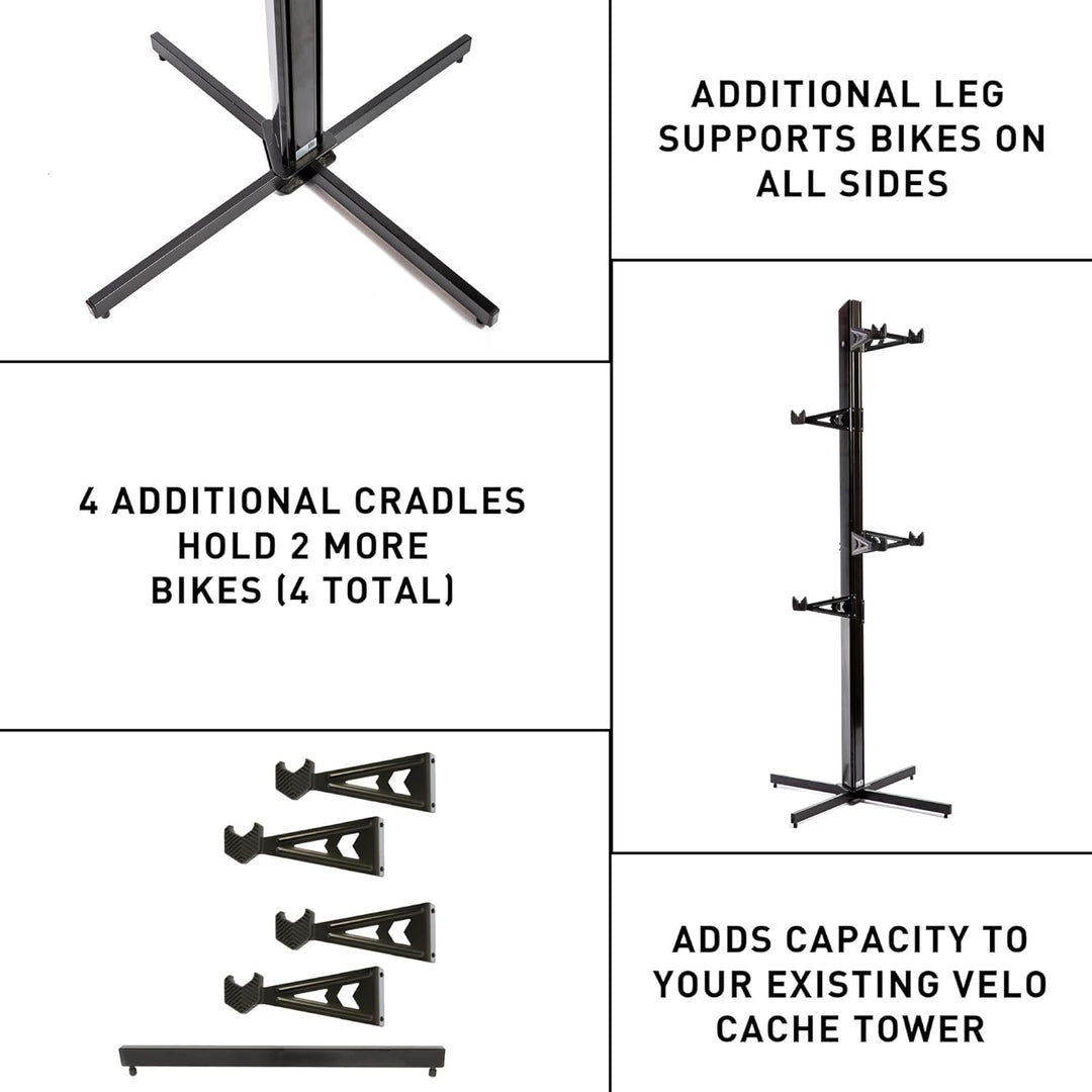 Feedback Sports Ausbau-kit Velo Cache Vce-24 für Umbau Vc-20 B + Vc-40 B, Black, FA003476004