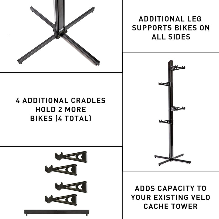 Feedback Sports Ausbau-kit Velo Cache Vce-24 für Umbau Vc-20 B + Vc-40 B, Black, FA003476004