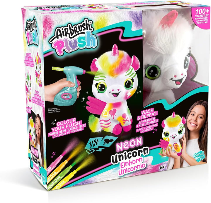 Canal Toys AIRBRUSH PLUSH Neon Einhorn