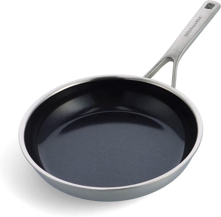 KitchenAid Multi-Ply Stainless Steel Edelstahl PFAS-frei Keramik Antihaft 24 cm und 28 cm Bratpfanne