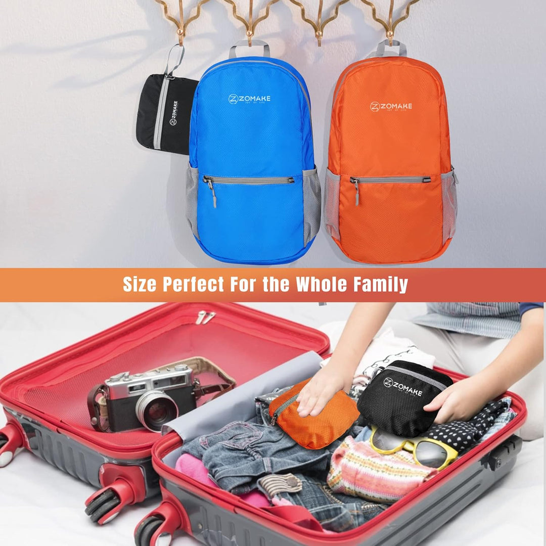 ZOMAKE Ultraleicht Faltbarer Rucksack Packbare Backpacks 20 L, Kleiner Faltbar Rucksäcke Wanderrucks