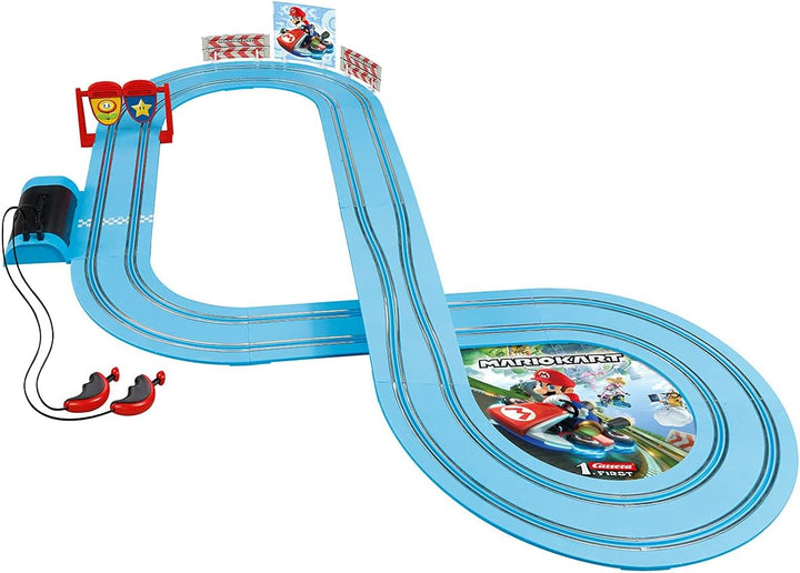 Carrera First Mario Kart™ Rennbahn | Super Mario™ vs. Luigi | Flip-Elemente | 2,9m Rennbahn | ab 3 J