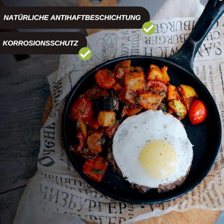 KitchGrill Einbrenn- und Pflegeöl inkl. Silikonpinsel | 250 ml | Patinaöl für Gusseisenpfannen und -