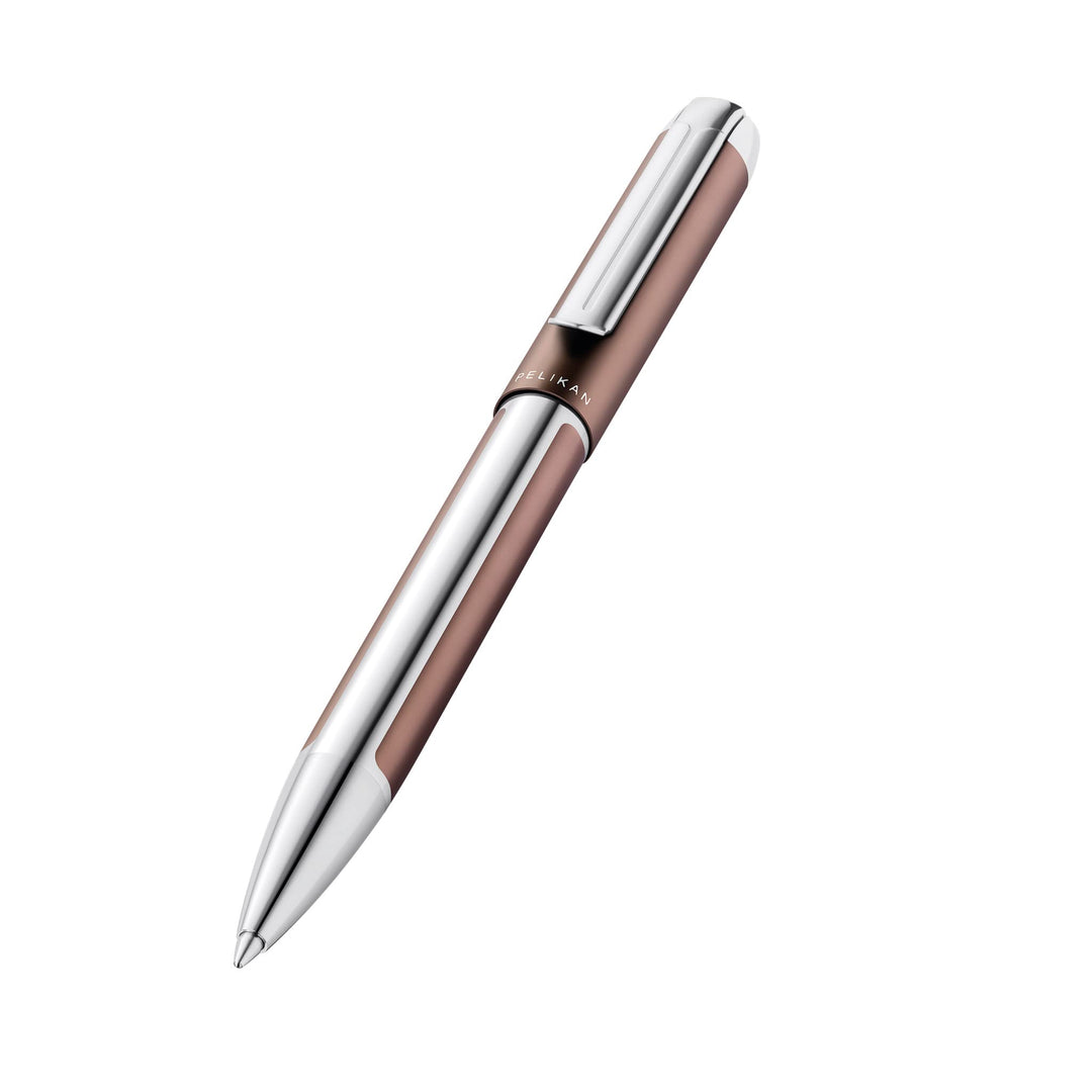Pelikan Kugelschreiber Pura K40, Mokka, hochwertiger Drehkugelschreiber im Geschenk-Etui, 822817