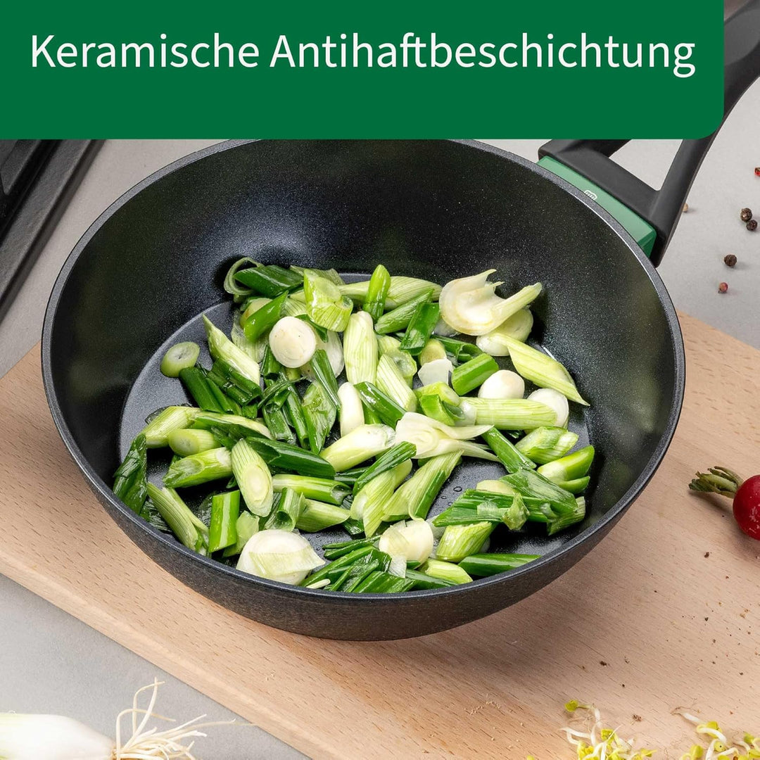 Chefkoch trifft Fackelmann Keramik-Pfanne Hamburg Ø 24 cm – Hochwertige Pfanne aus recyceltem Alumin