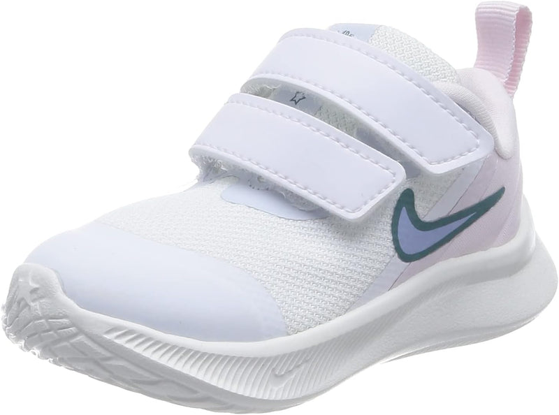 Nike Jungen Star Runner 3 Sneaker 21 EU Weiss Kobalt Bliss Pearl Pink, 21 EU Weiss Kobalt Bliss Pear