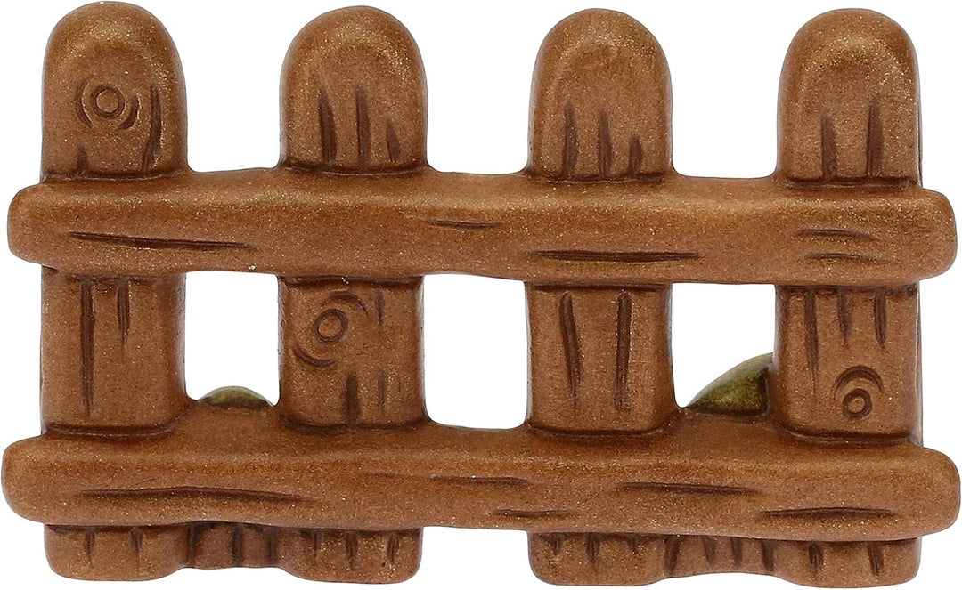 THUN - Set 2 Stück Zaun - Klassische Krippe - Keramik - 8 x 1,5 x 5 cm H ca.