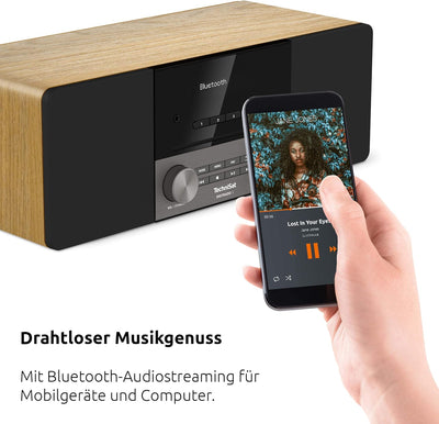 TechniSat DIGITRADIO 3 - Stereo DAB Radio Kompaktanlage (DAB+, UKW, CD-Player, Bluetooth, USB, Kopfh