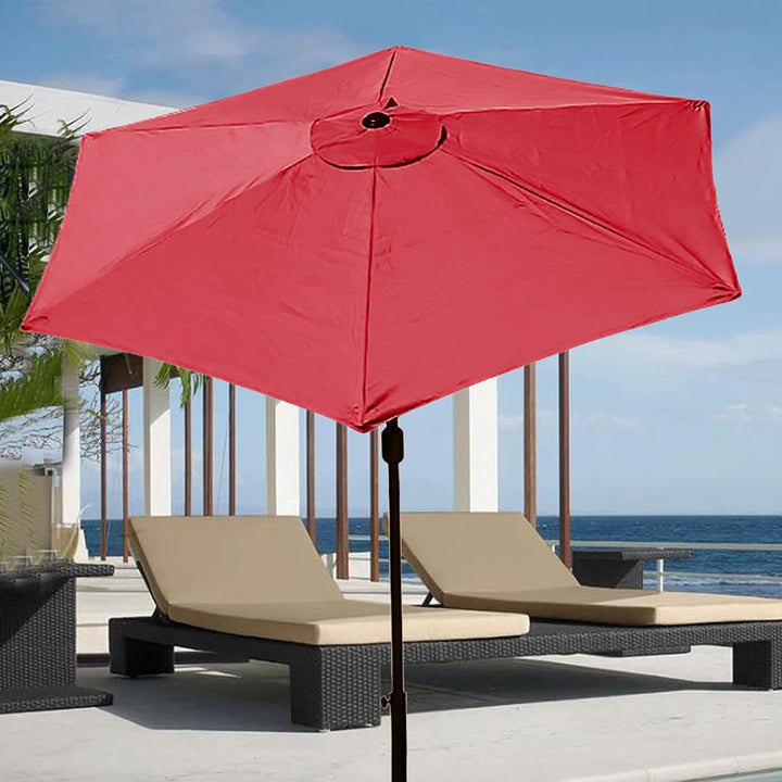 SMLJFO 3 m 6 Rippen Sonnenschirm Ersatz Baldachin Abdeckung Outdoor Markt Tisch Schirm Schirm Baldac