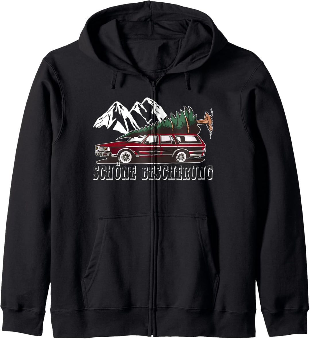 Ugly Christmas, Weihnachten Schöne Bescherung, Tannenbaum Kapuzenjacke