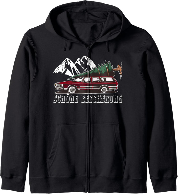 Ugly Christmas, Weihnachten Schöne Bescherung, Tannenbaum Kapuzenjacke
