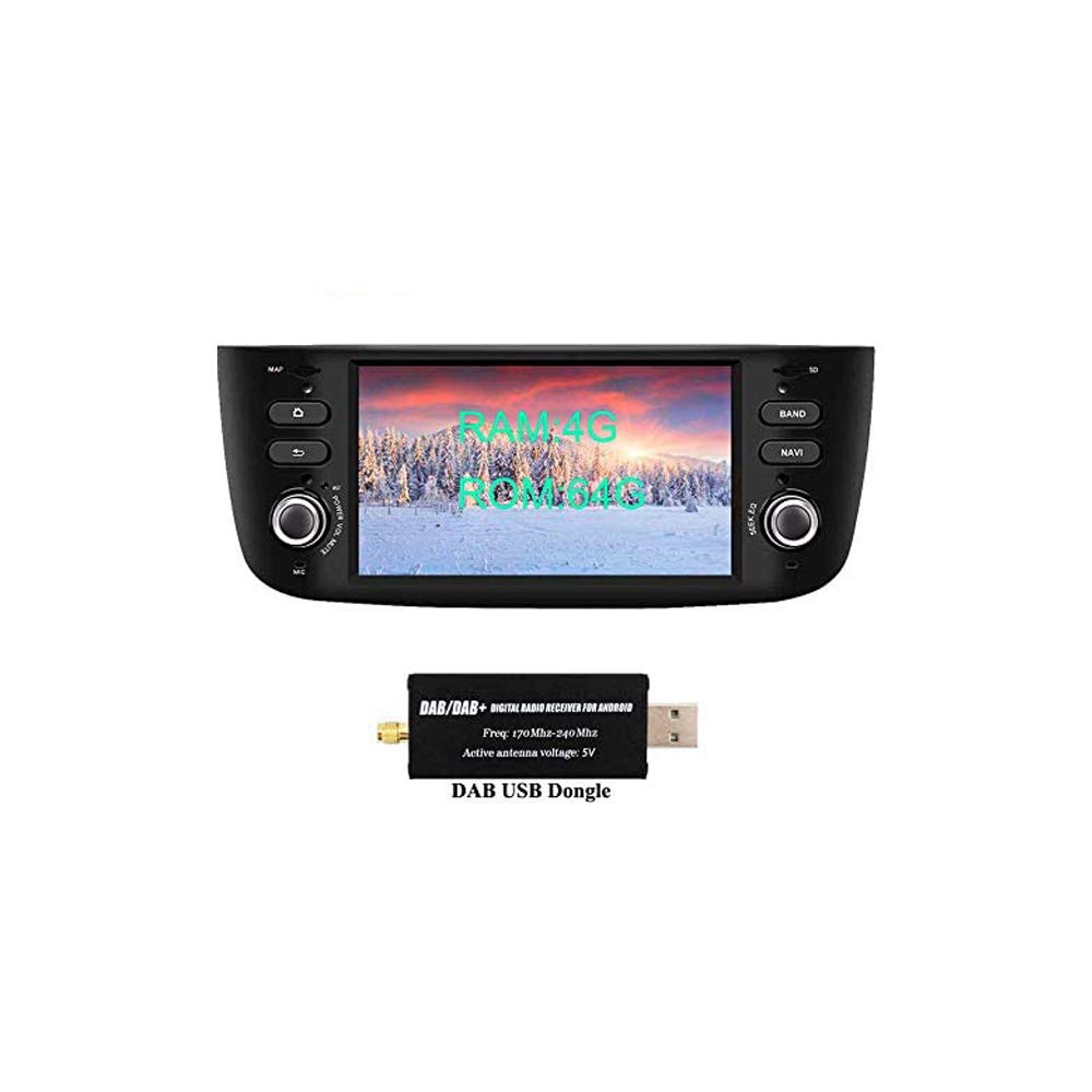 XISEDO Android 8.0 Autoradio 1 Din In-Dash 6.2 Zoll Car Radio 8-Core RAM 4G ROM 32G Autonavigation C