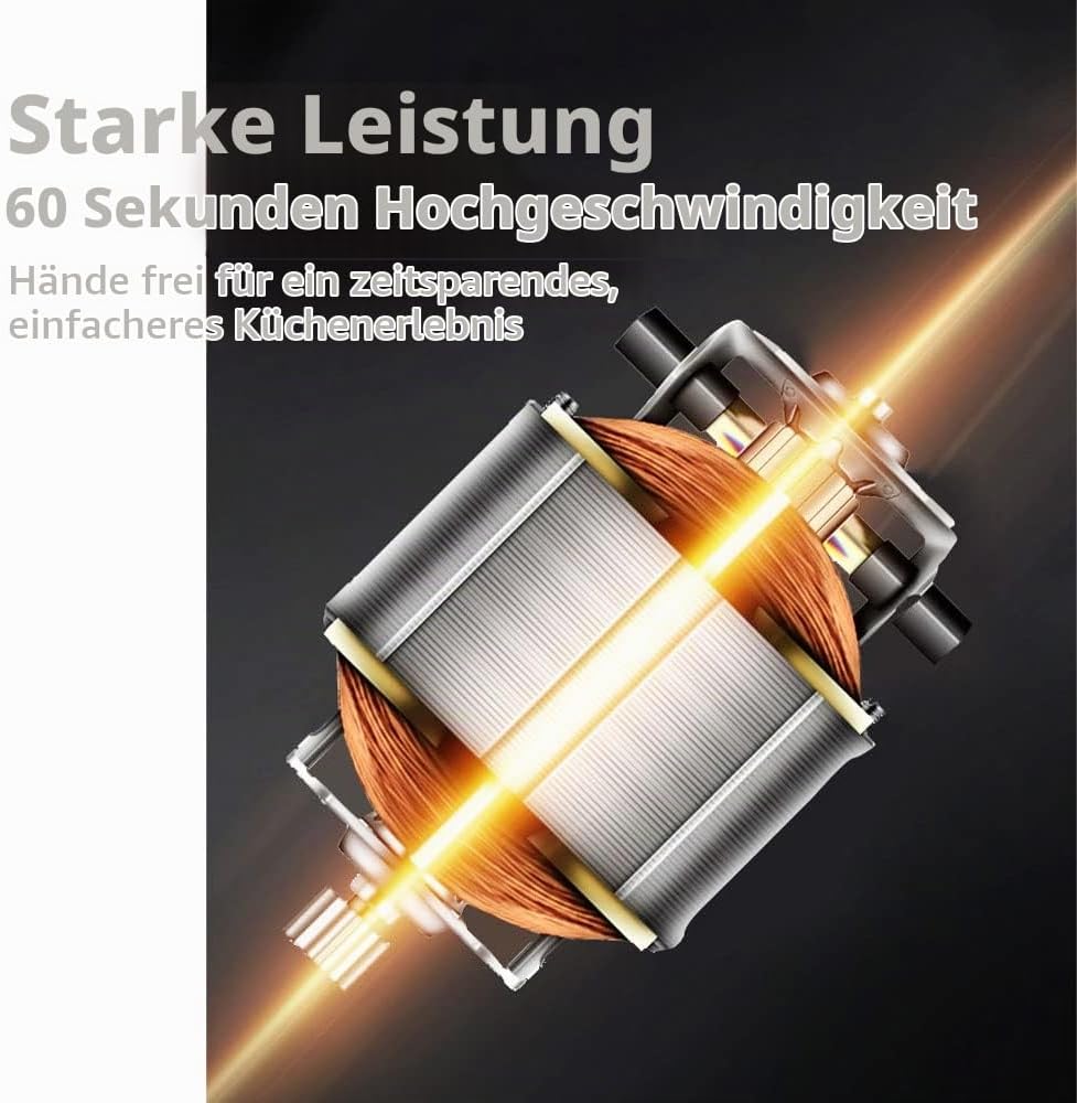 Elektrischer Handbesen, Wiederaufladbarer USB Wiederaufladbare Handrührer mit 3 Geschwindigkeitsmodi