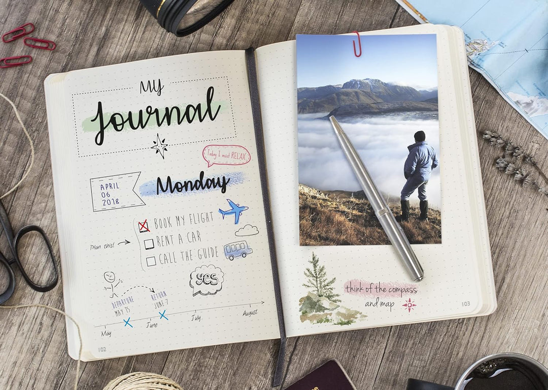 Clairefontaine 794434C - Notizbuch My.Essential Age Bag, Format B5 (19x25 cm), mit Fadenbindung, 96