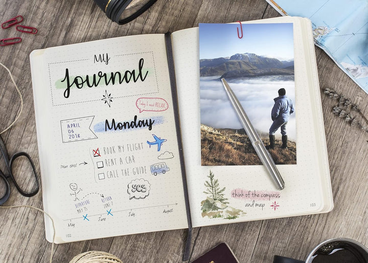 Clairefontaine 794434C - Notizbuch My.Essential Age Bag, Format B5 (19x25 cm), mit Fadenbindung, 96