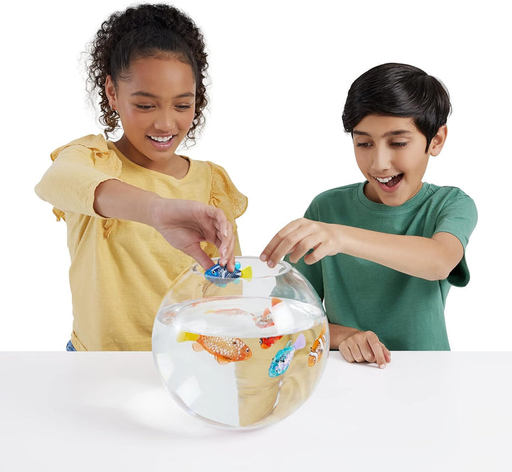 ROBO ALIVE Robo Fish Series 3 Roboter-Schwimmfisch, 2er Pack, rosa und lila, schwimmt in mehrere Ric