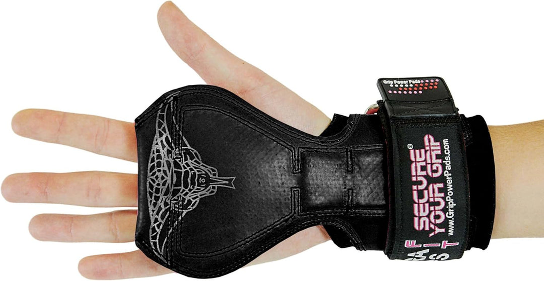 Cobra Grips Fit Gewichtheber-Handschuhe, robuste Gurte, Alternative zu Powerlifting-Haken für Kreuzh