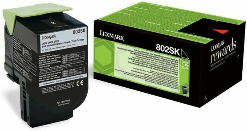 Lexmark 80C2SK0 Standard Capacity Toner Cartridge, schwarz Schwarz OneSize, Schwarz OneSize