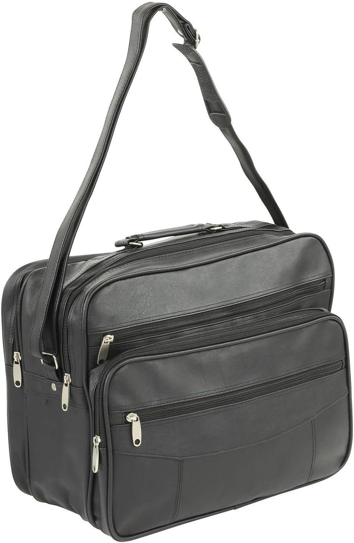 D&N Business Line Umhängetasche, 37 cm, 17 Liter, Schwarz