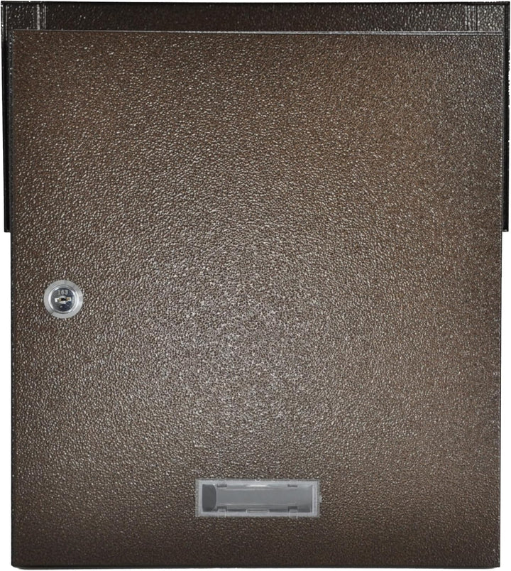 Mauerdurchwurf Briefkasten Braun Bronze Antik Einbaubriefkasten Durchwurfkasten mit regulierbarer Ti