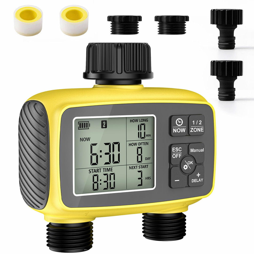 Gartenbewässerung Wasser Timer, Bewässerungssteuerung für Garten | Flexible Bewässerung Dank mit 2 A