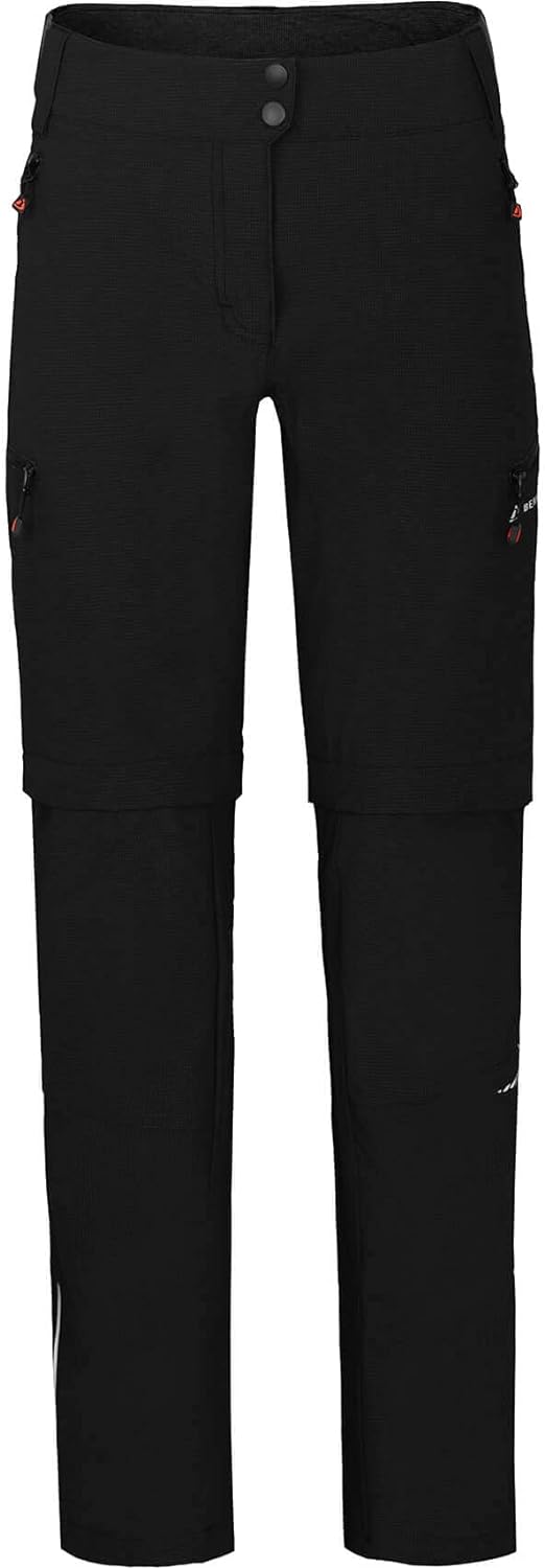 Bergson VINA Zipp-off | Damen Radhose (mit gepolsterter Innenhose), robust, elastisch - robust - ela