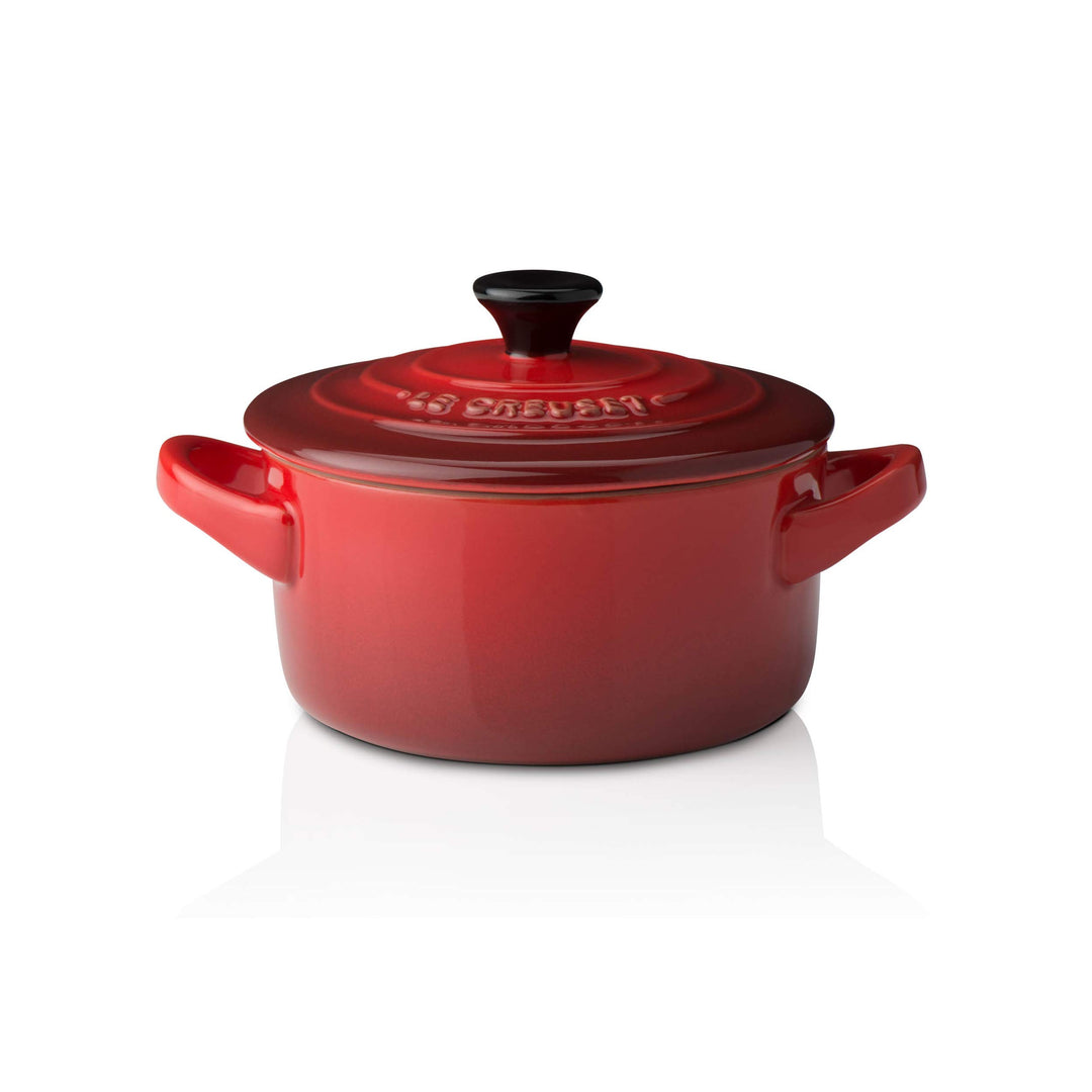 LE CREUSET Steinzeug Mini-Cocotte 200 ml, kirschrot, Kirschrot