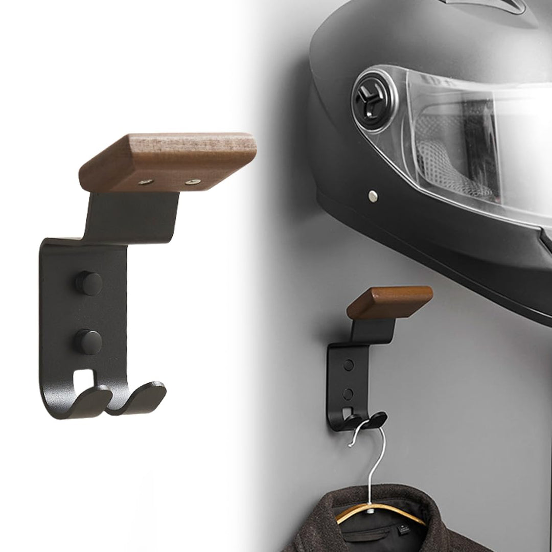 Wandhalterung Helmhalterung – helmhalter Wand Wandmontage, Stabile Halterung & Garderobe für Motorra