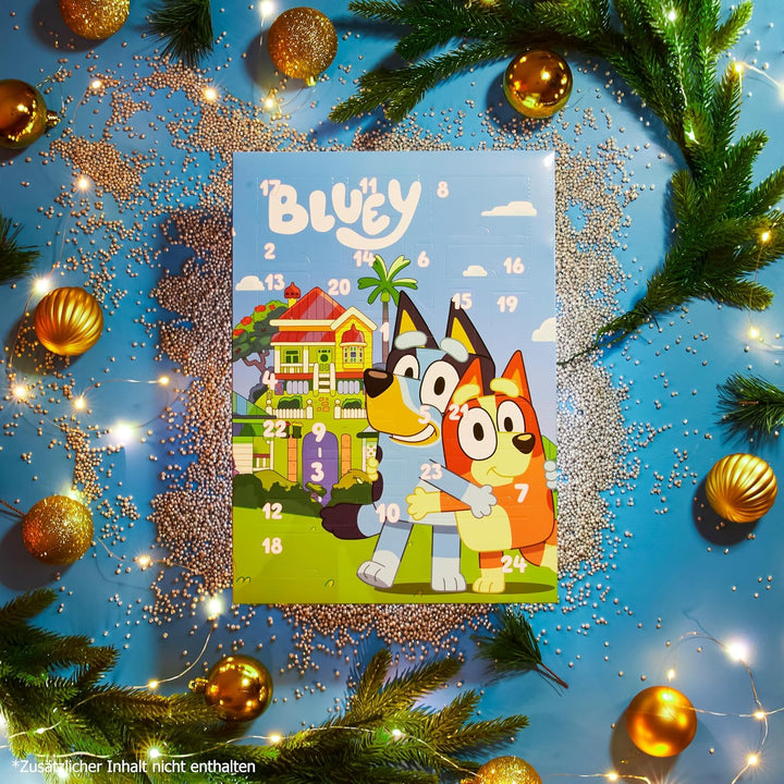 Bluey Adventskalender 2025 Mädchen Weihnachts Countdown Kalender mit 24 Überraschungen Haarschmuck K