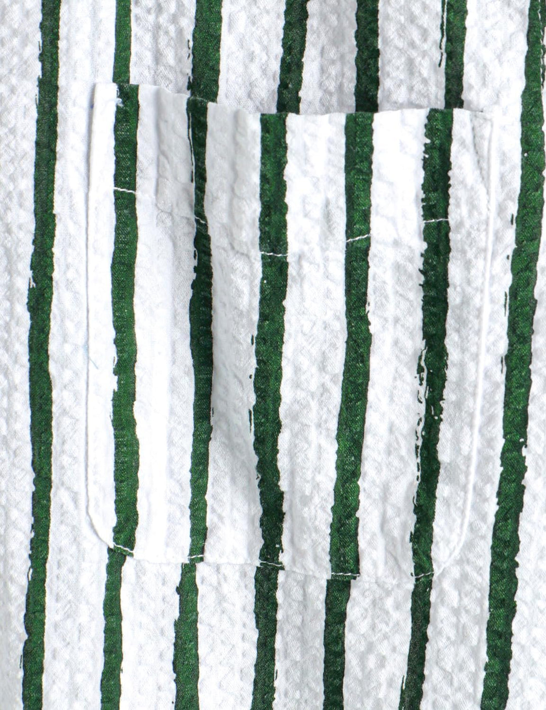 VATPAVE Herren Gestreifte Sommerhemd Casual Button Down Kurzarm Strand HawaiiHemd, Grünweiss