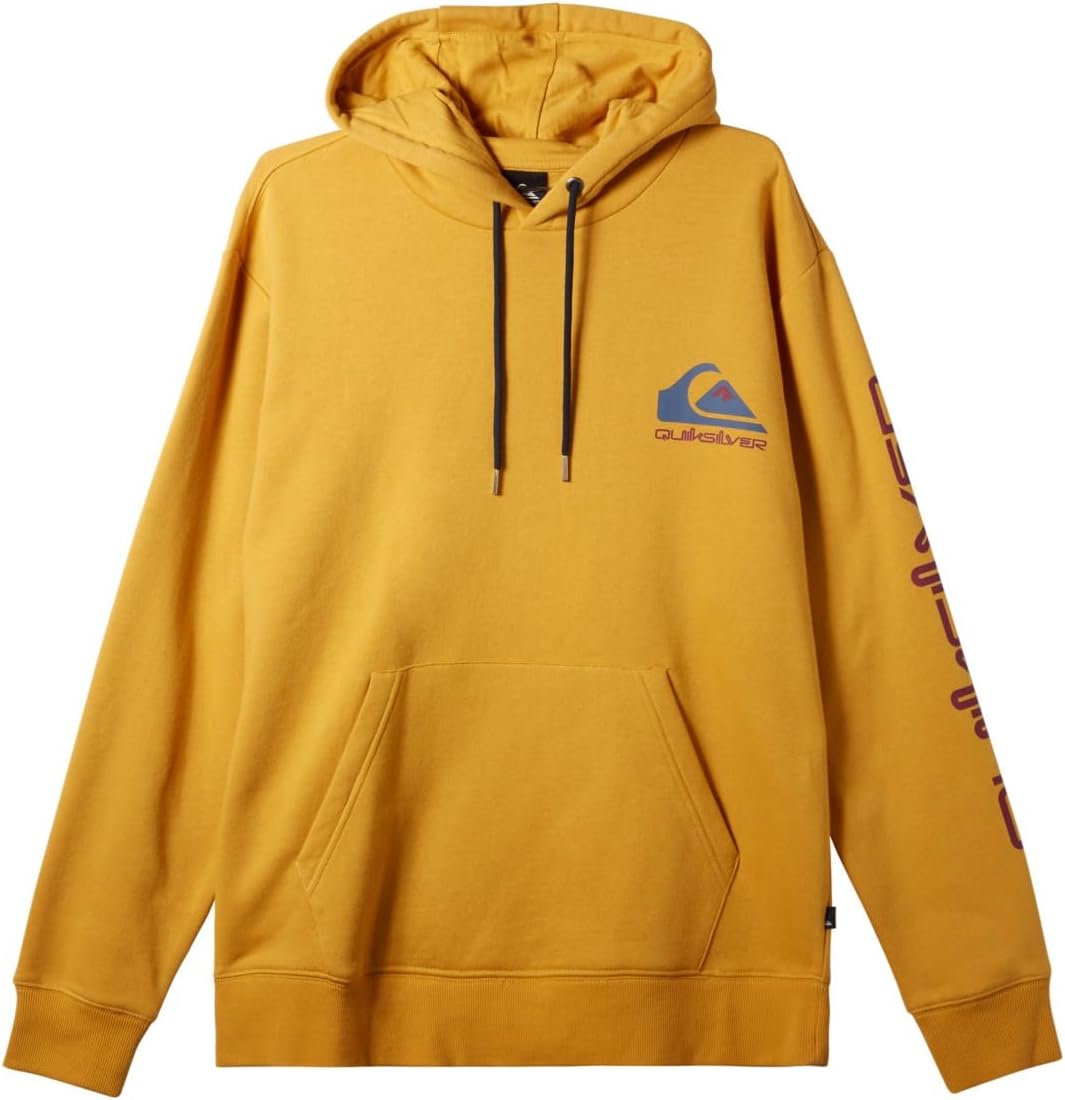 Quiksilver Herren Omni Logo Hood Sweatshirt (1er Pack) XS Mustard, XS Mustard
