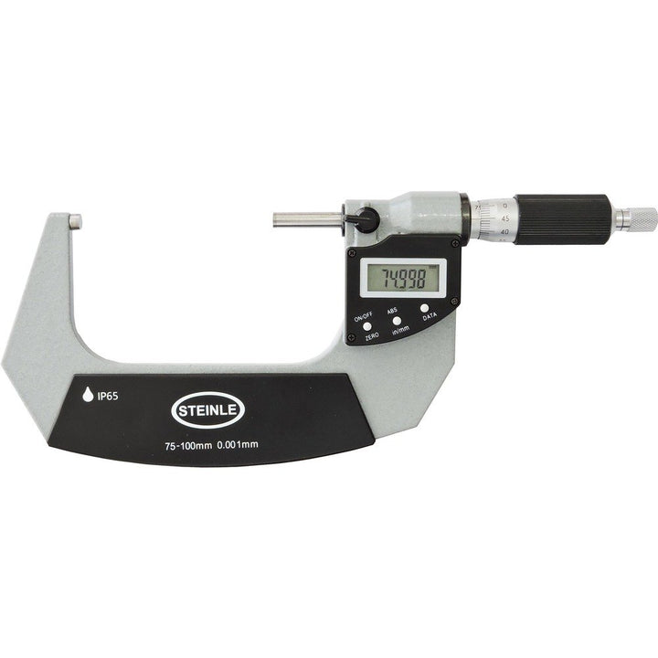 STEINLE 2245 Bügelmessschraube Digital 75-100 mm DIN 863, Schutzart IP65