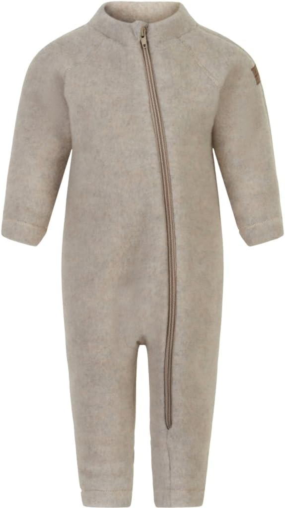 Mikk-line Walkoverall | Wollwalk Overall für Baby und Kleinkind | Schlafanzug Aus 95% Wolle - 100% M