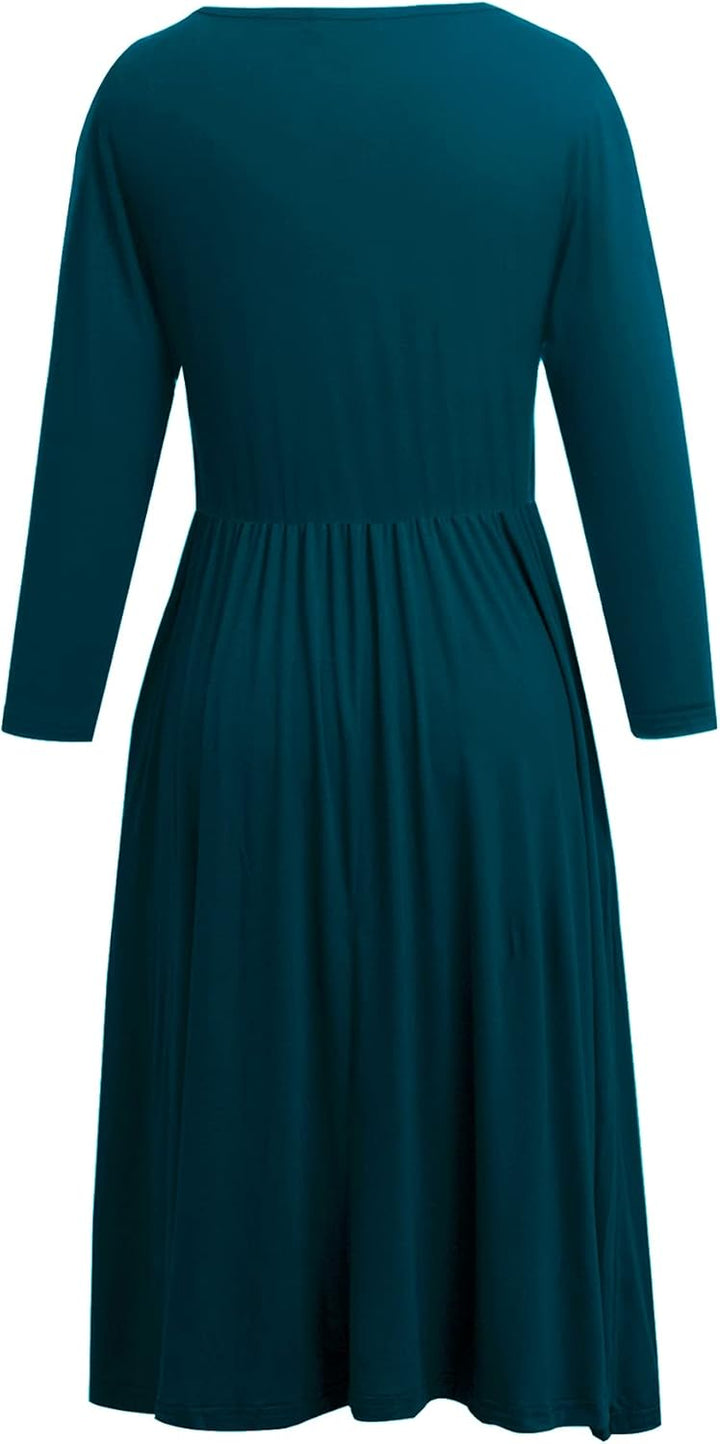 Smallshow Damen Schwangerschaftskleid Umstandsmode Kleide Umstandskleide Stillkleide Blaugrün S, Bla