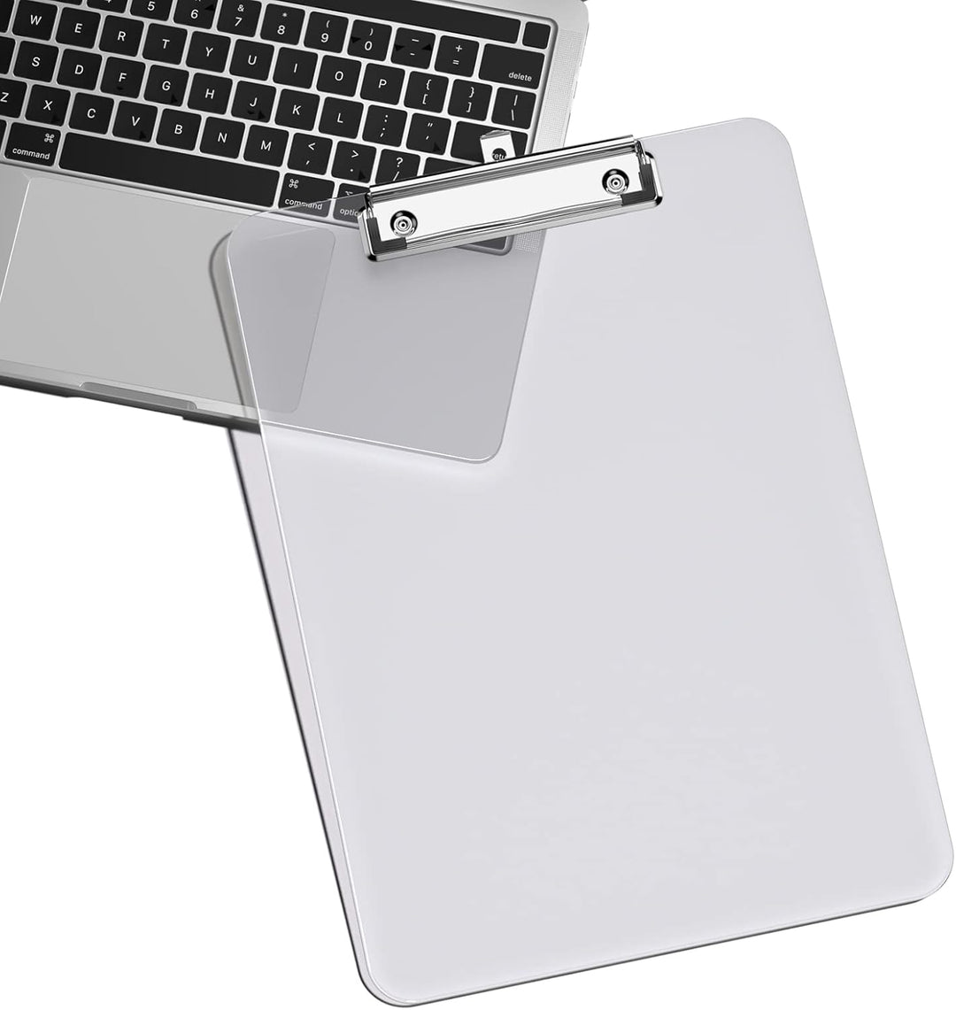 Kunststoff-Klemmbrett 6er-Set, Standard A4 Letter Size Klemmbretter für Studenten, Büro und Frauen,