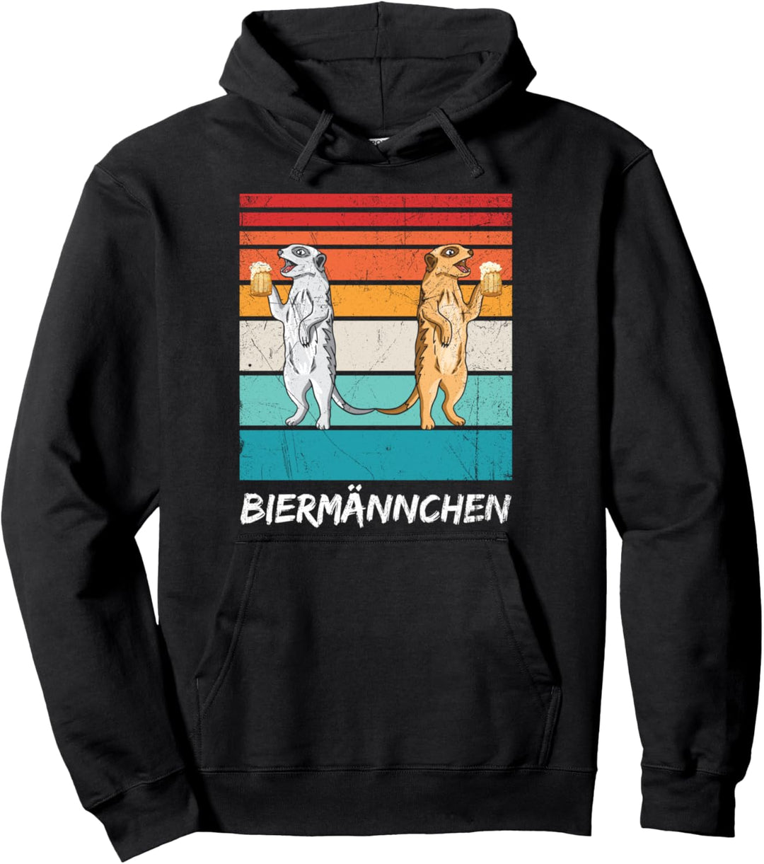 Bier Biermännchen Saufen Biertrinker Lustiges Party Spruch Pullover Hoodie