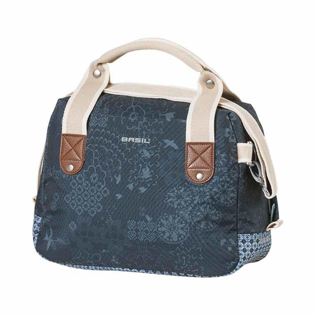 Basil Bohème Citybag KF – Lenkertasche – wasserabweisendes Polyester – inkl. KF Adapterplatte – 8 Li