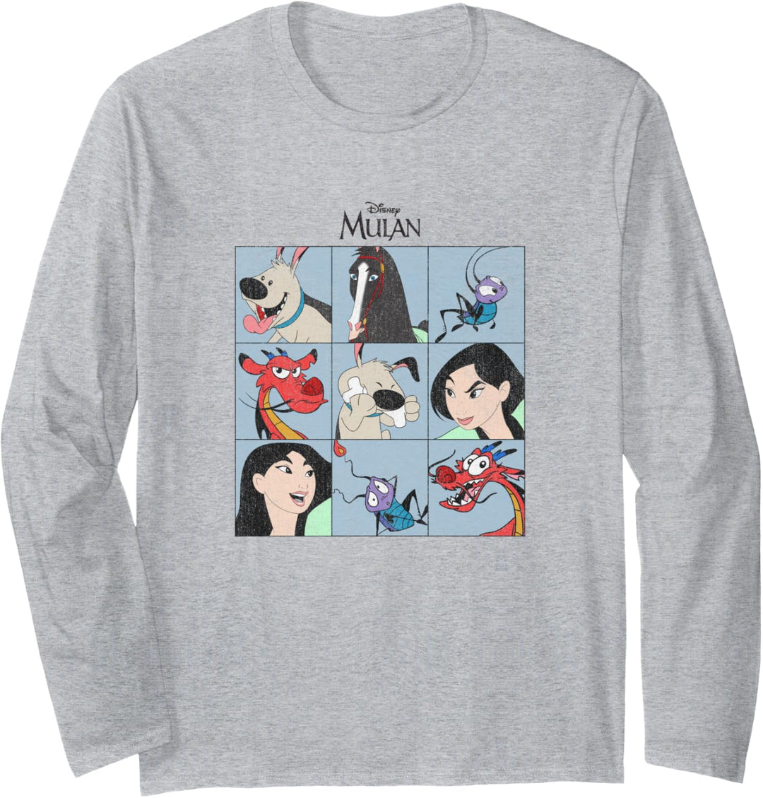 Disney Mulan Group Shot Panels Langarmshirt