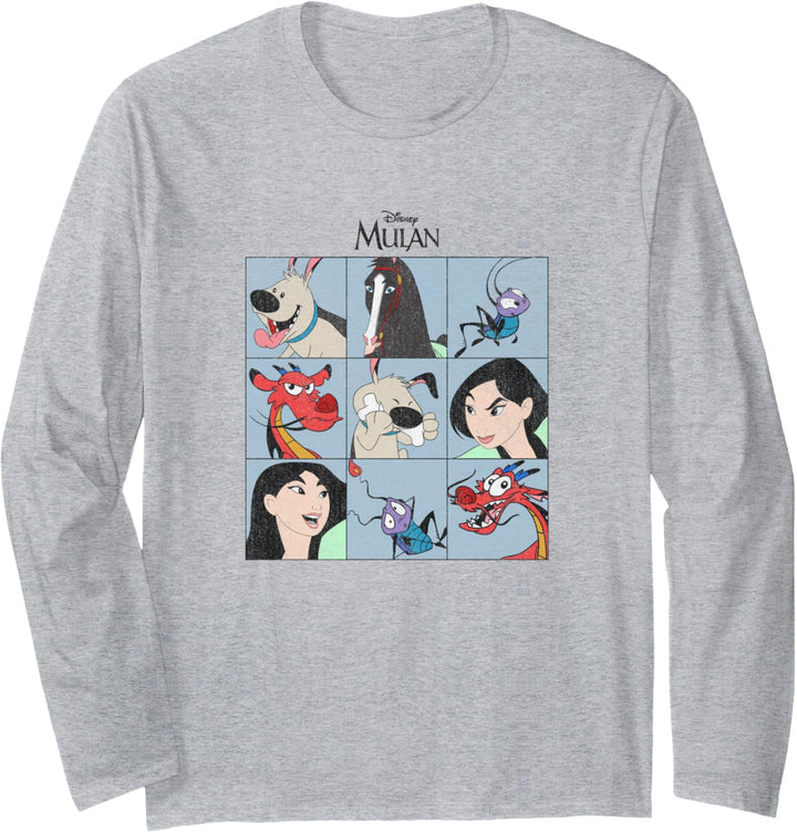 Disney Mulan Group Shot Panels Langarmshirt