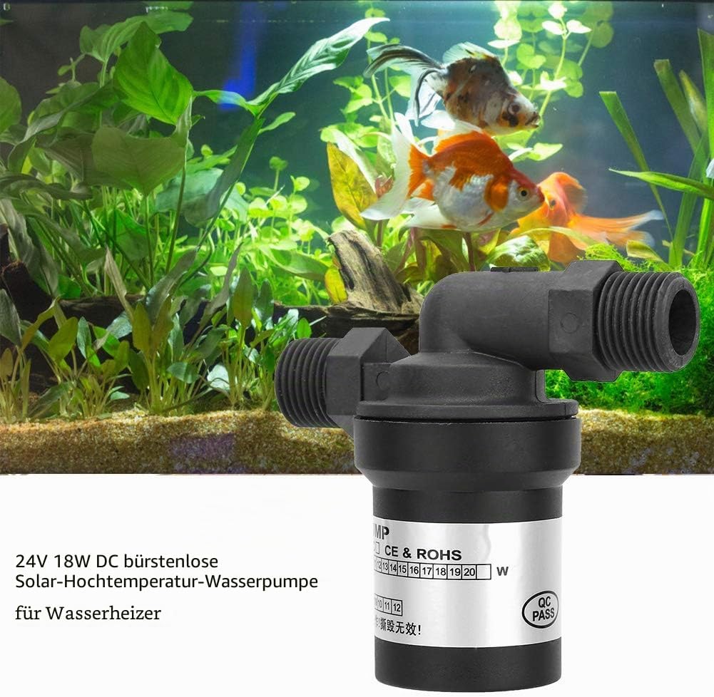 24V 18W DC Brushless Umwälzpumpe Solar Hochtemperatur Wasserpumpe für Warmwasserbereiter