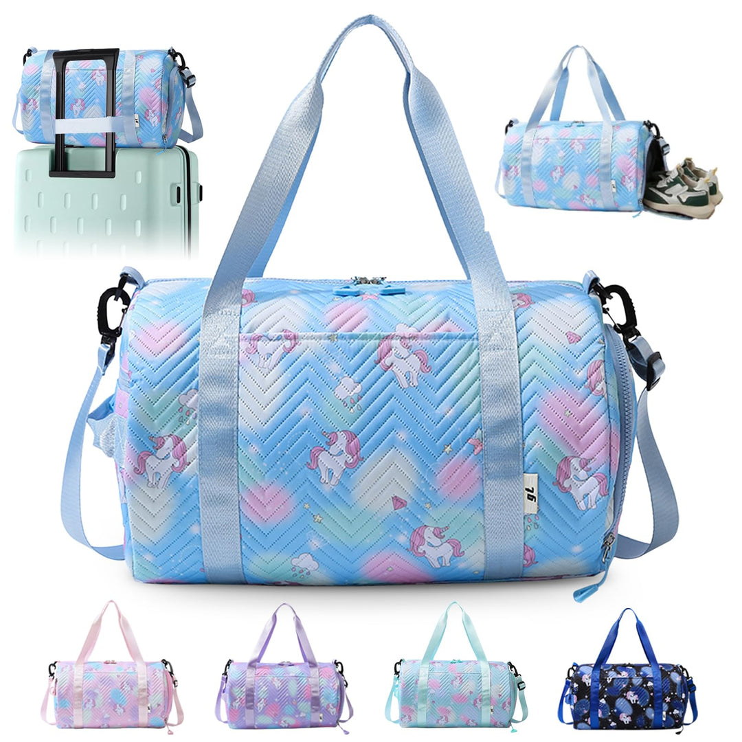 Sporttasche, Einhorn Yogatasche, Sporttasche Klein, Tasche Für Sport, Trainingstasche-Unisex Blau, B