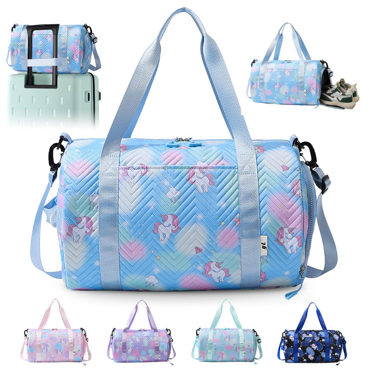 Sporttasche, Einhorn Yogatasche, Sporttasche Klein, Tasche Für Sport, Trainingstasche-Unisex Blau, B