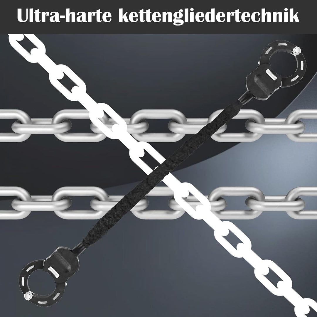 E Scooter Schloss, Handschellenschloss, Schloss für E Scooter mit Schlüssel & Gummi-Lock-Hülse, für