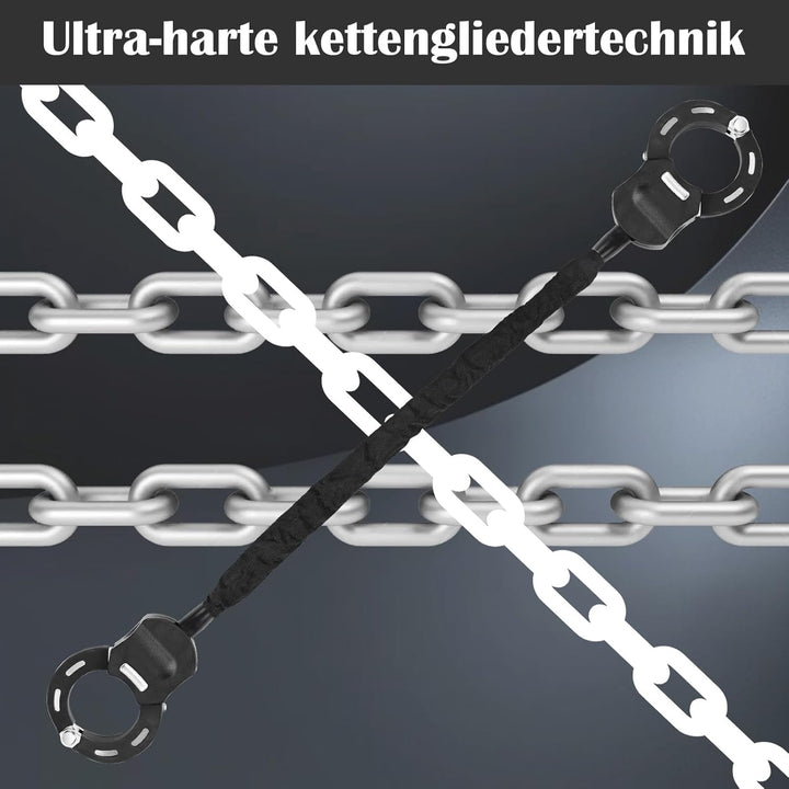 E Scooter Schloss, Handschellenschloss, Schloss für E Scooter mit Schlüssel & Gummi-Lock-Hülse, für