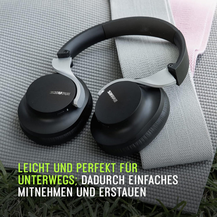 Shure AONIC 40 über Ohr -drahtlosen Bluetooth - Noise Cancelling mit Mikrofon, 25 -Stunden -Akkulauf
