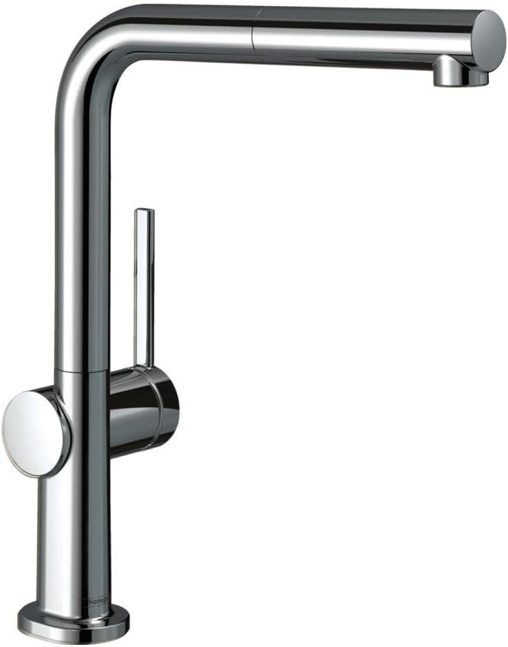 hansgrohe Talis M54 - Küchenarmatur mit Brause ausziehbar, 1 Stahlart, Wasserhahn Küche mit Auslaufh